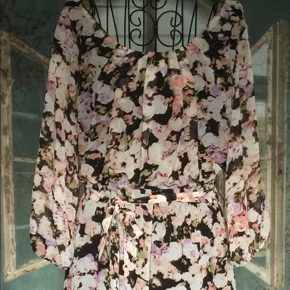 Lily Rose sheer short dress.